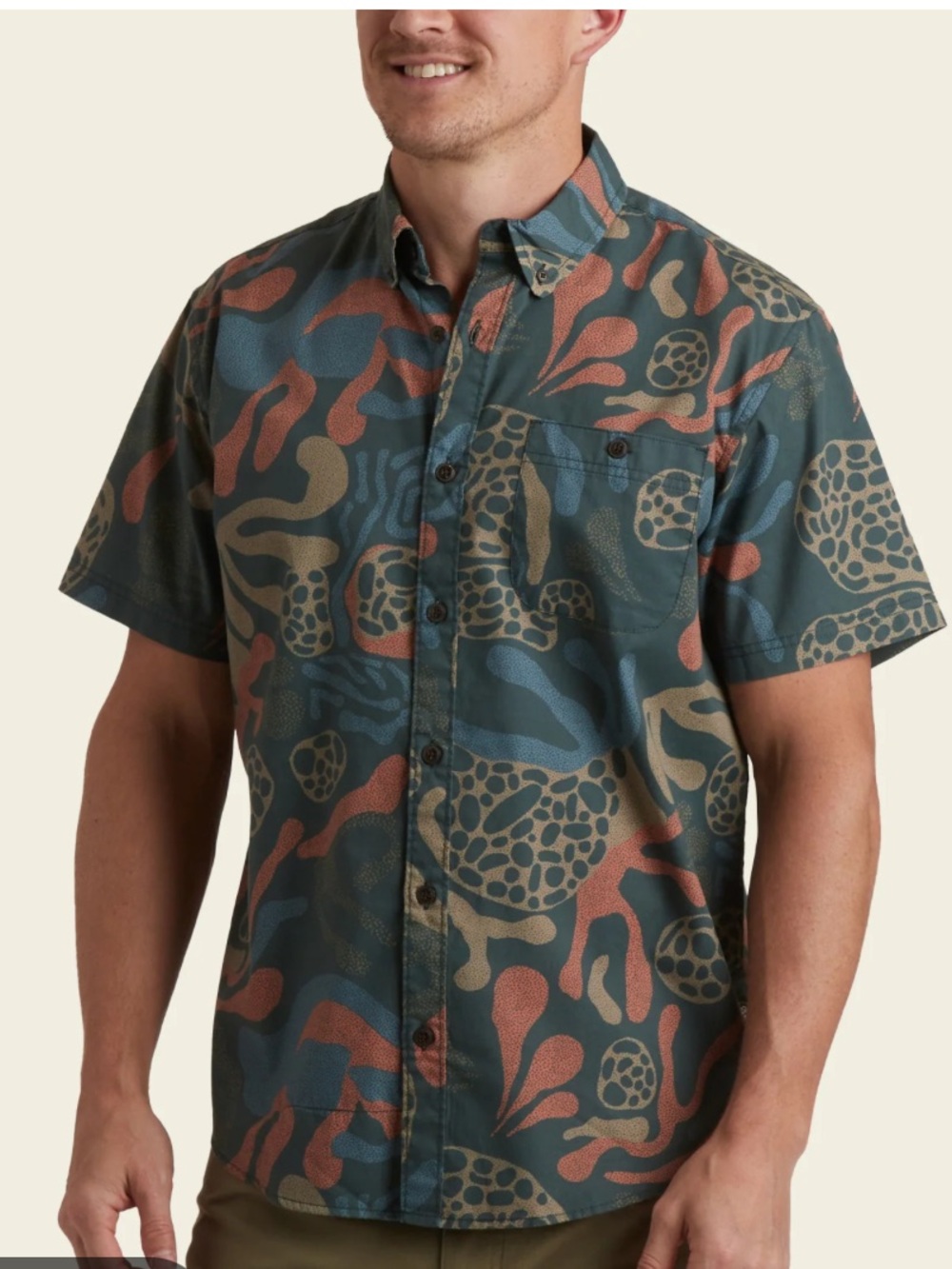 Howler Bros Mansfield Short-Sleeve Button-Up Shirt - Large